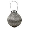 18.5" Urban Life Contemporary Silver Tea Light Candle Holder Lantern