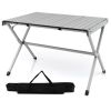 4-6 Person Portable Aluminum Camping Table with Carrying Bag