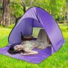 Pop Up Beach Tent Sun Shade Shelter Anti-UV Automatic Waterproof Tent Canopy for 2/3 Man w/ Net Window Storage Bag